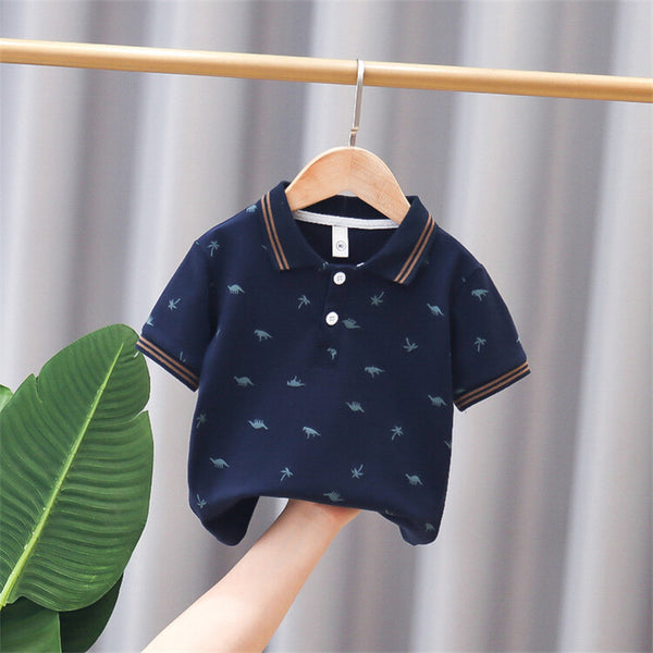 Children's Polo Collar T-Shirt - Short Sleeve