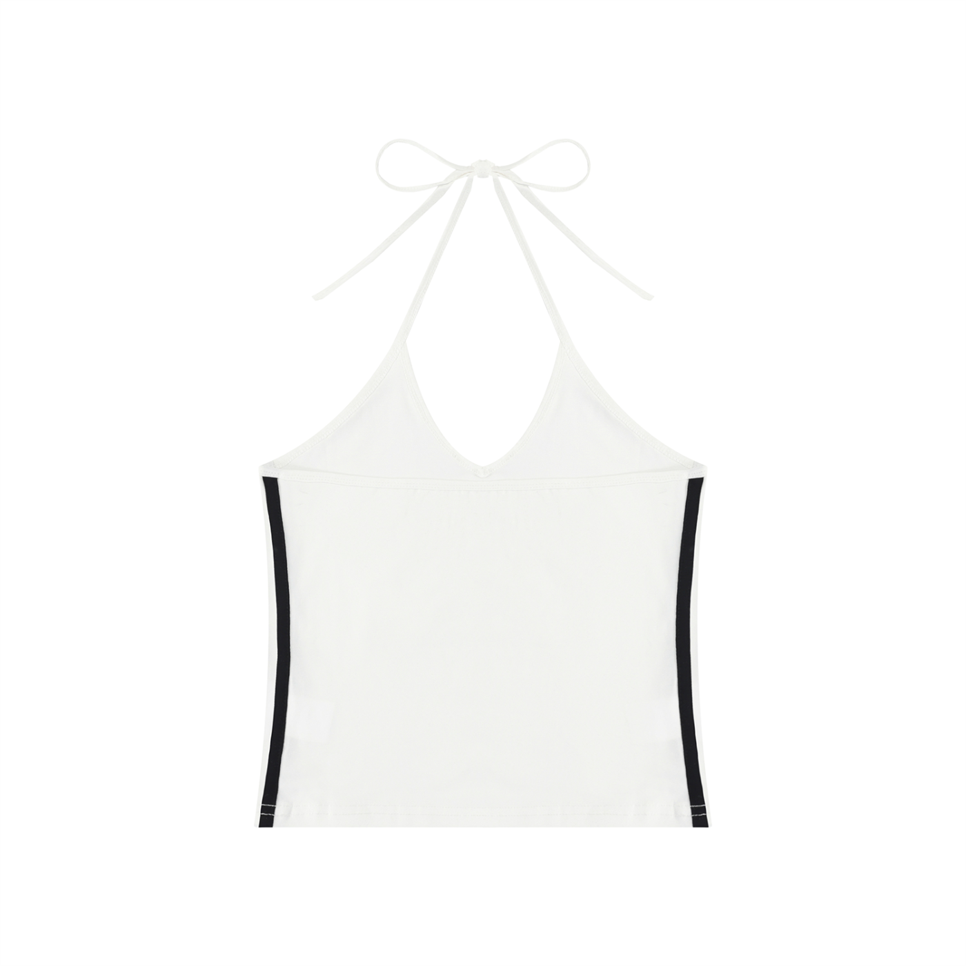 Women's Color Block Halter Crop Tank Top 210GSM