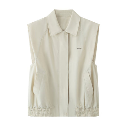 Women's Casual Sleeveless Vest Coat and shorts