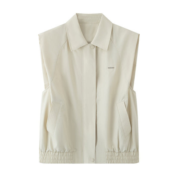 Women's Casual Sleeveless Vest Coat and shorts