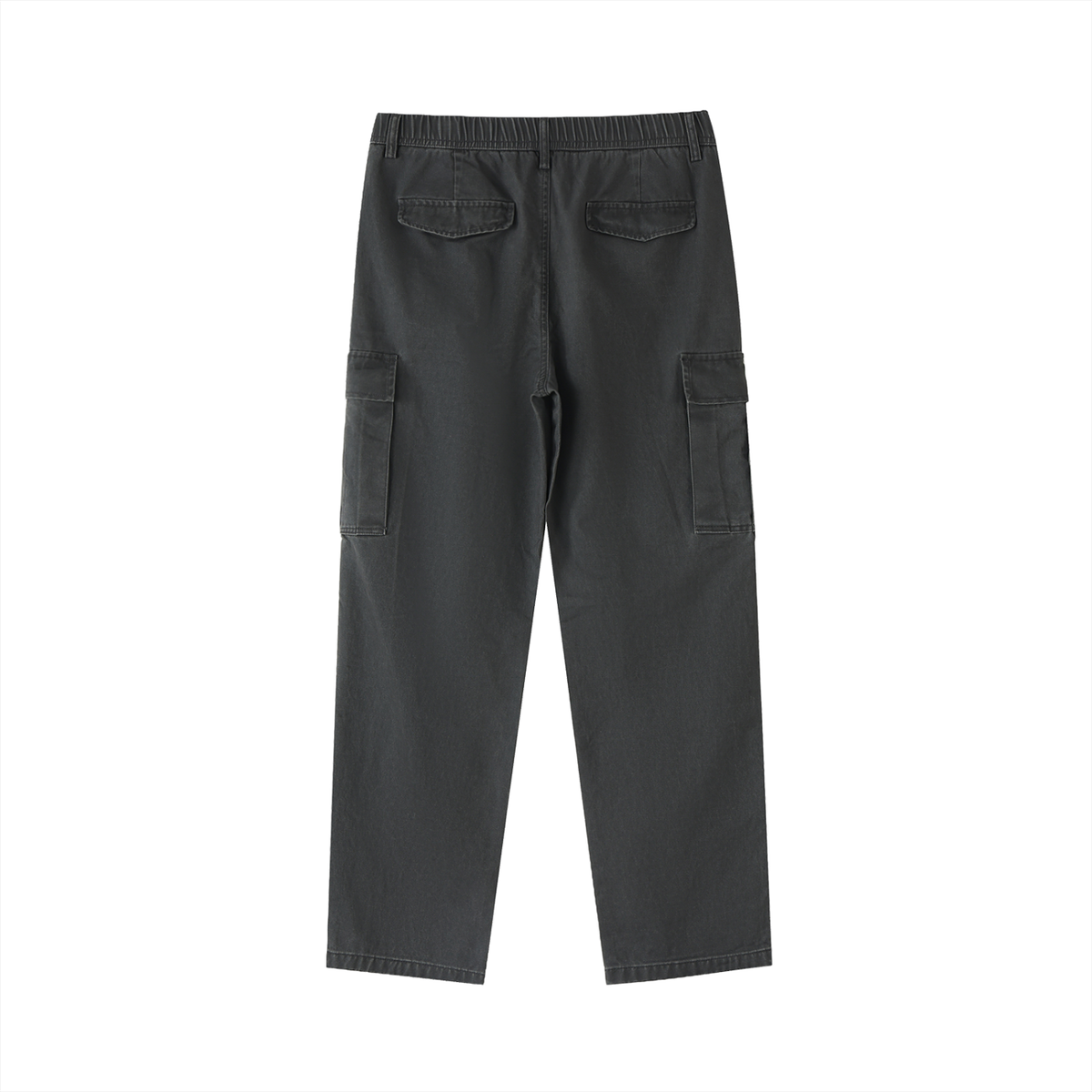 Cotton Elastic-Waist Cargo Pants 300GSM