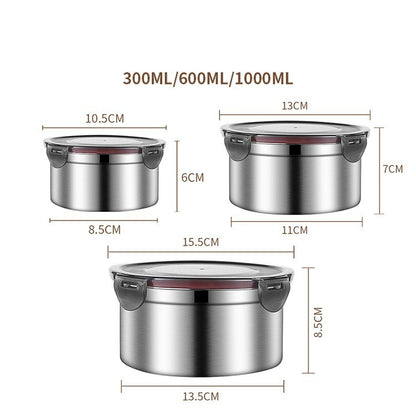 Stainless Steel Food Storage Box Sealed