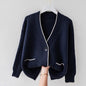 Outer Wear Loose And Lazy Style Sweater Coat