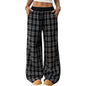Retro Plaid Loose Casual Pants