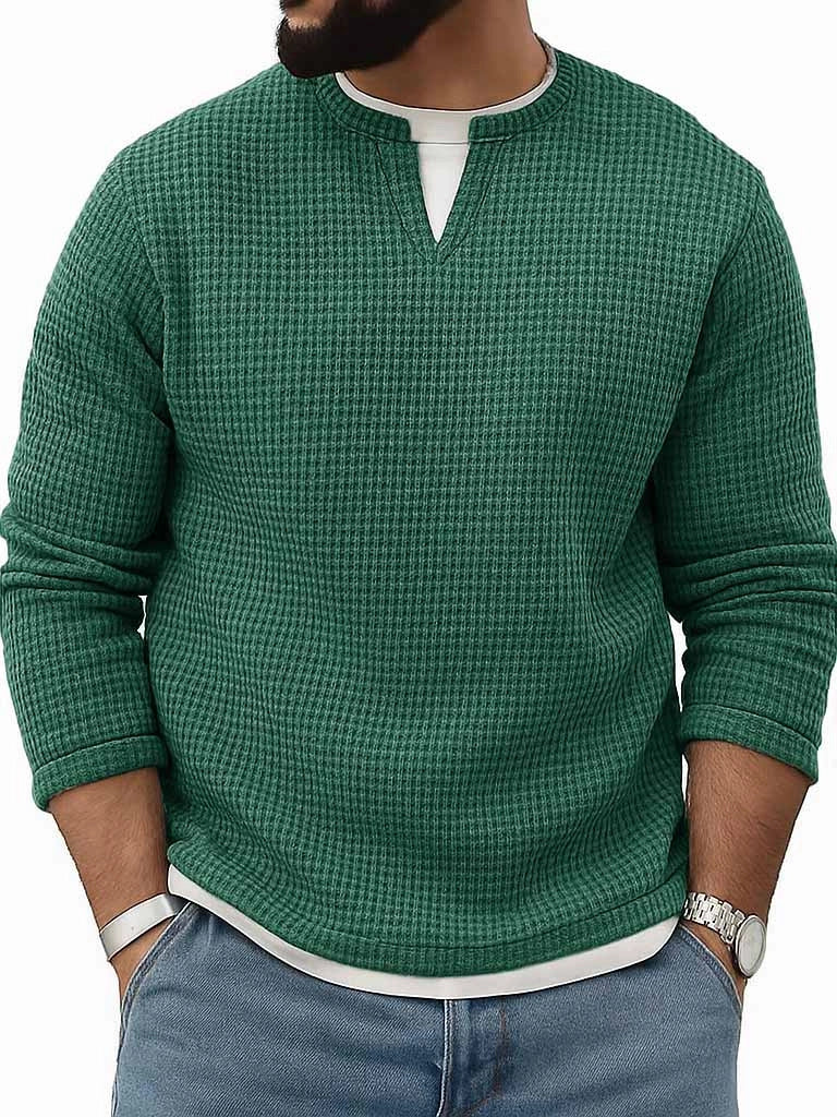 Crew-Neck Long-Sleeve Top