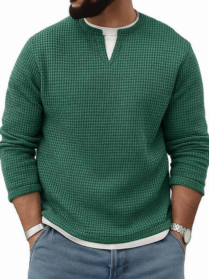 Crew-Neck Long-Sleeve Top