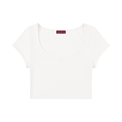 Women's Slim Cap Sleeve Crop T-Shirt