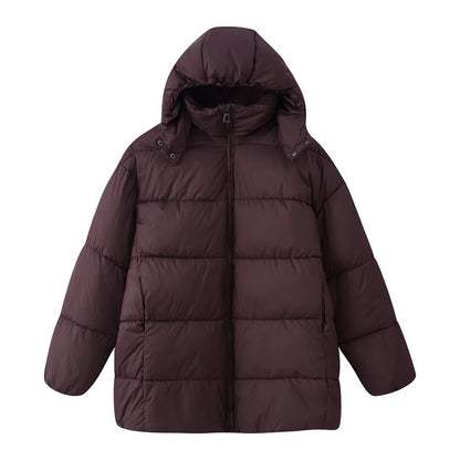 Loose-fitting Padded Coat With A Hood