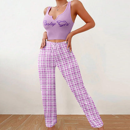 Women’s 2-Piece Plaid Pajama Set