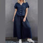 Women's Shirt Wide-leg Pants Suit