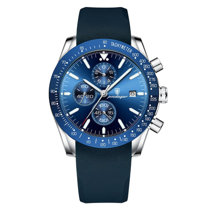 Poedagar Multifunctional Waterproof Luminous Men's Watch