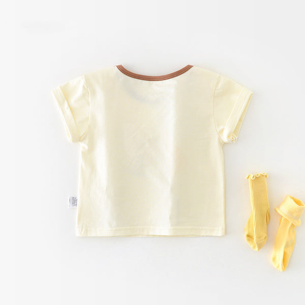 Baby Banana-Print Short-Sleeve Top