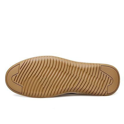 Mens Low-top Slip-on Two-layer Flat shoes