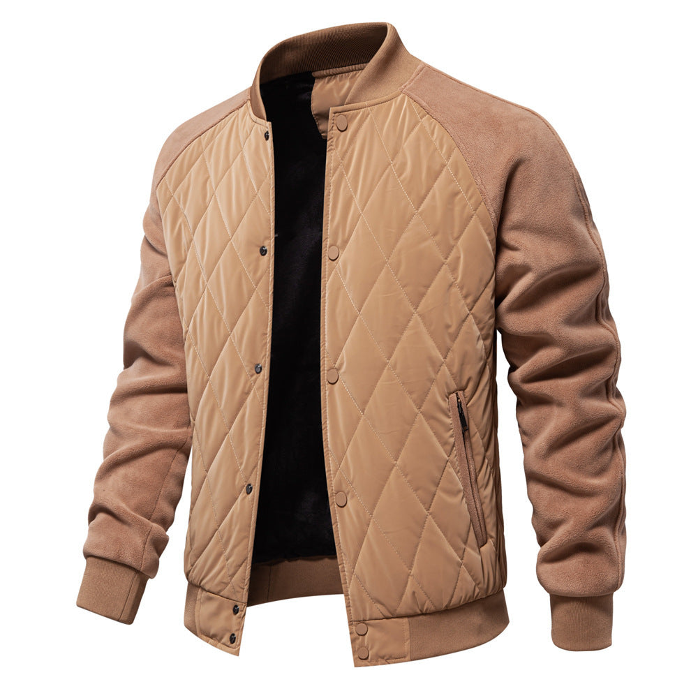 Mens Stitching Raglan Sleeve Coat