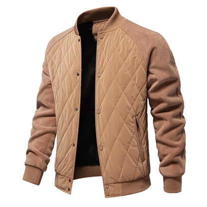 Mens Stitching Raglan Sleeve Coat