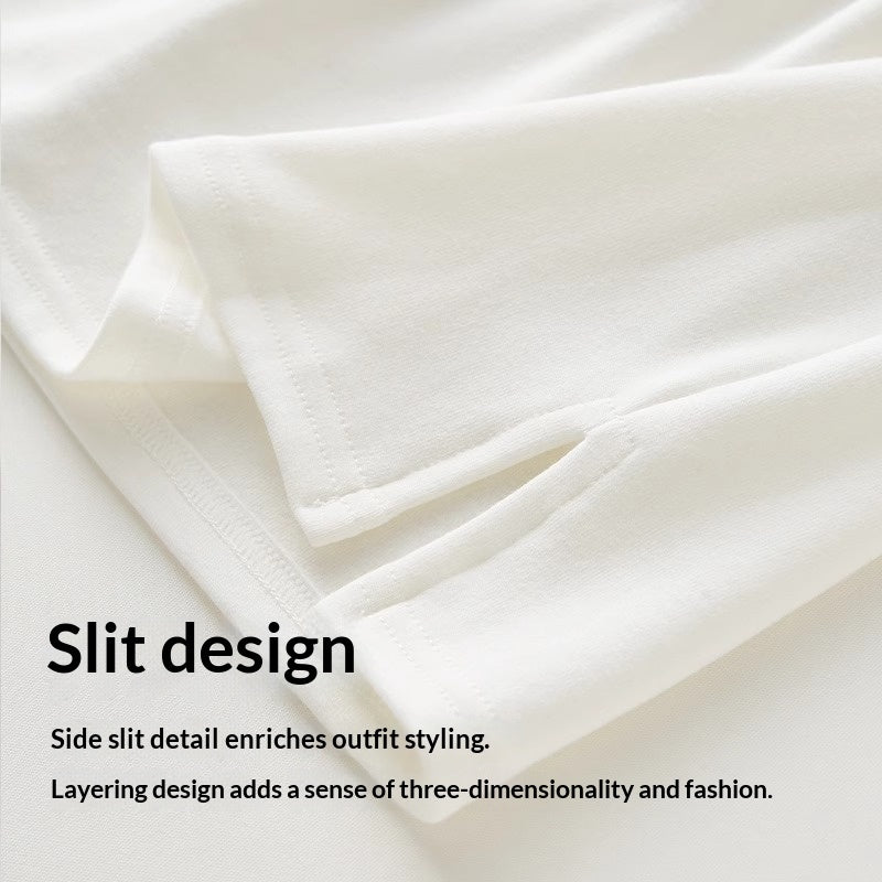 Buttock-Blocking Skirt Womens Spring New Pure Cotton Layered Bottom-Hiding Skirt