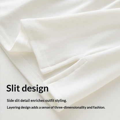 Buttock-Blocking Skirt Womens Spring New Pure Cotton Layered Bottom-Hiding Skirt