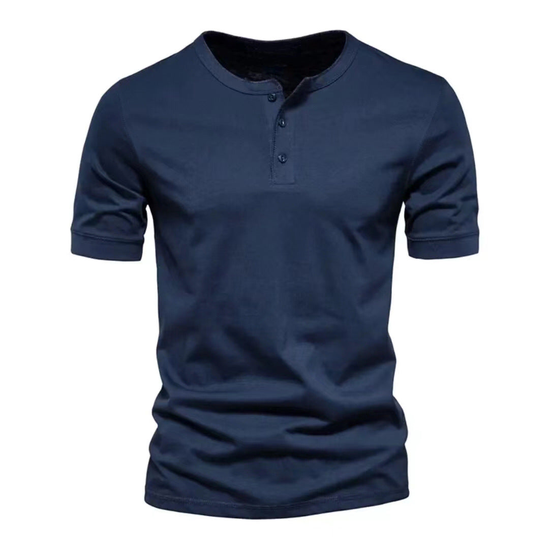 Men's Crew Neck Solid Colour T-Shirt - Short Sleeve