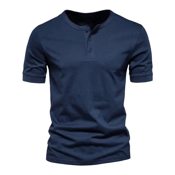 T-shirt col rond uni pour homme - Manches courtes