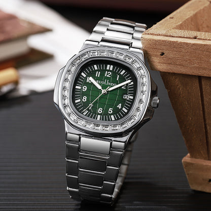 RUOLINDO Stainless Steel Luminous Men's Watch