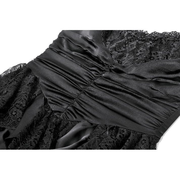 Robe gothique en satin et dentelle Dark in Love