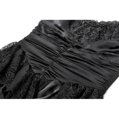 Robe gothique en satin et dentelle Dark in Love