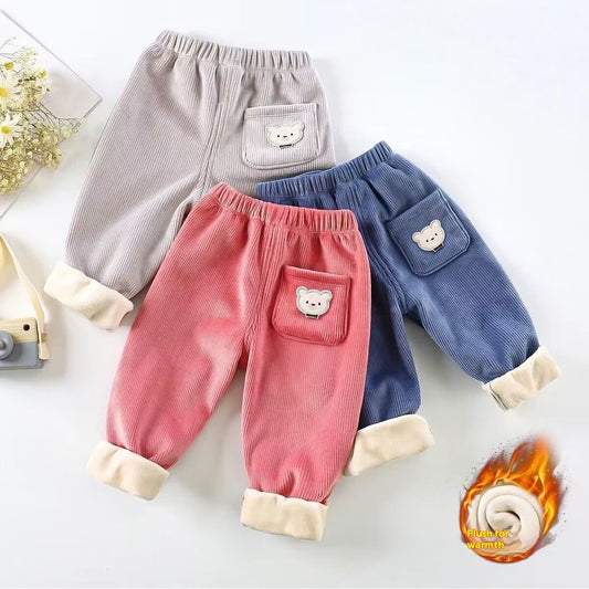 Kids Corduroy Casual Pants