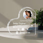 Personalized Clear Thick Acrylic Block Spotify Code Music Photo Heart-Shaped Frame Gift