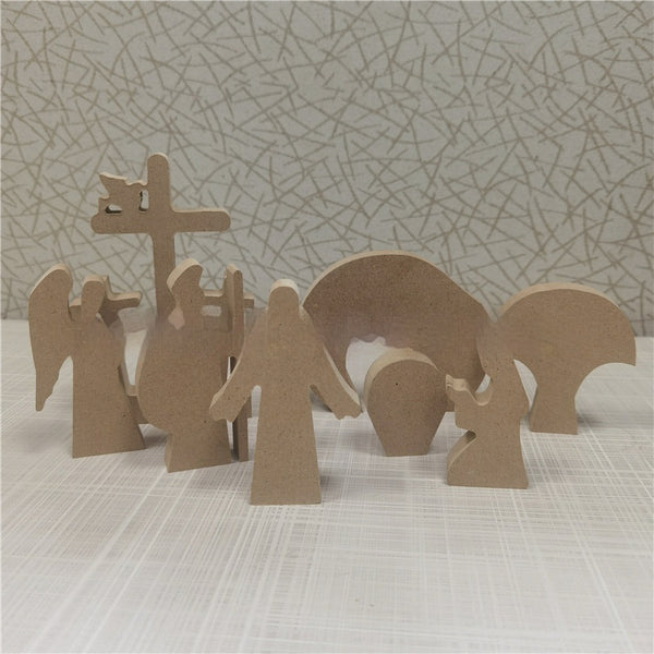 Décoration de Pâques en bois