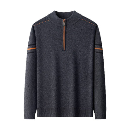 Half-Turtleneck Wool Sweater