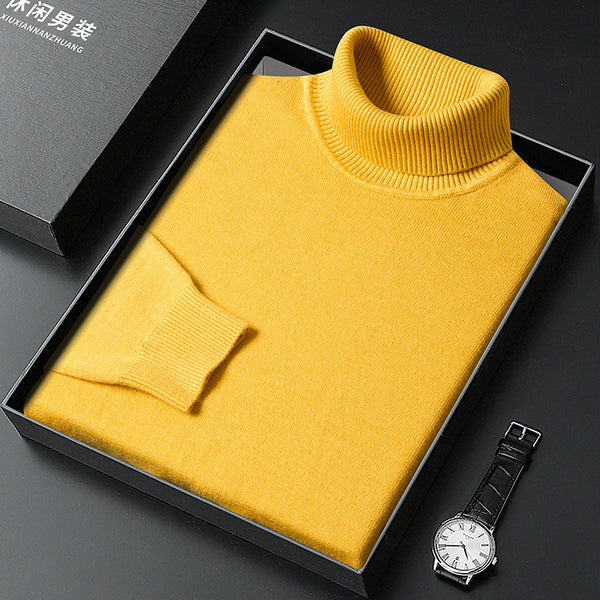 Mens Turtleneck Bottoming Sweater - Stuffs & Savers