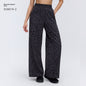 Drawstring Casual Wide-leg Pants