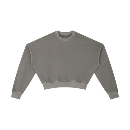 Waran Vintage Washed Cropped Sweatshirt