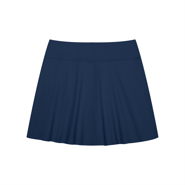 Waran Women’s A-Line Contrast Panel Slit Skirt