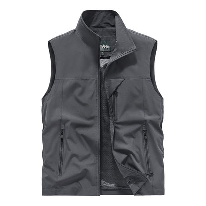 Mens Casual Stand CollarVest