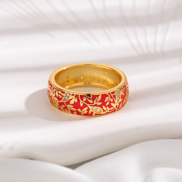 Oil Ring Simple Pattern Couple's Ring - Stuffs & Savers