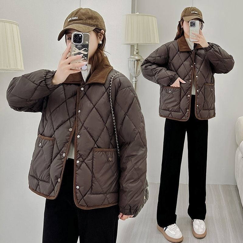 Rhombus Cotton-padded jacket