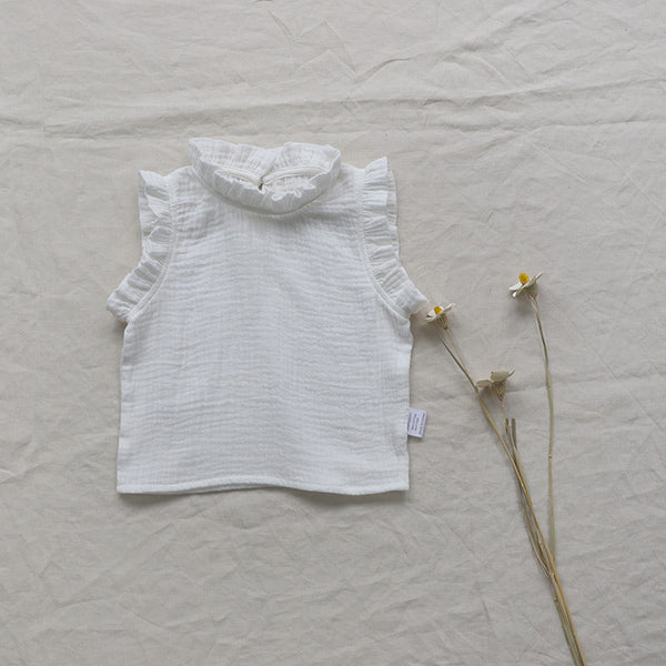 Girls' Summer Baby Floral Vest T-shirt