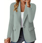 Women's Lapel Button Jacket - Casual Suit Blazer
