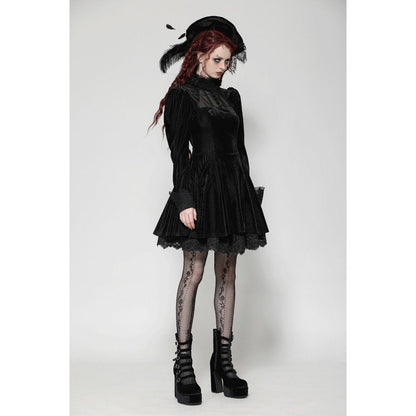 Dark in Love Inez Dark Elegant Velvet Lace Gown