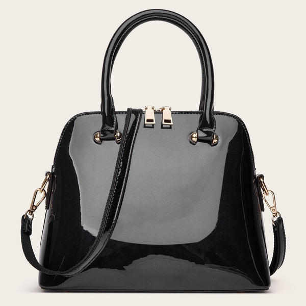 Women's PU Leather Shiny Tote Bag