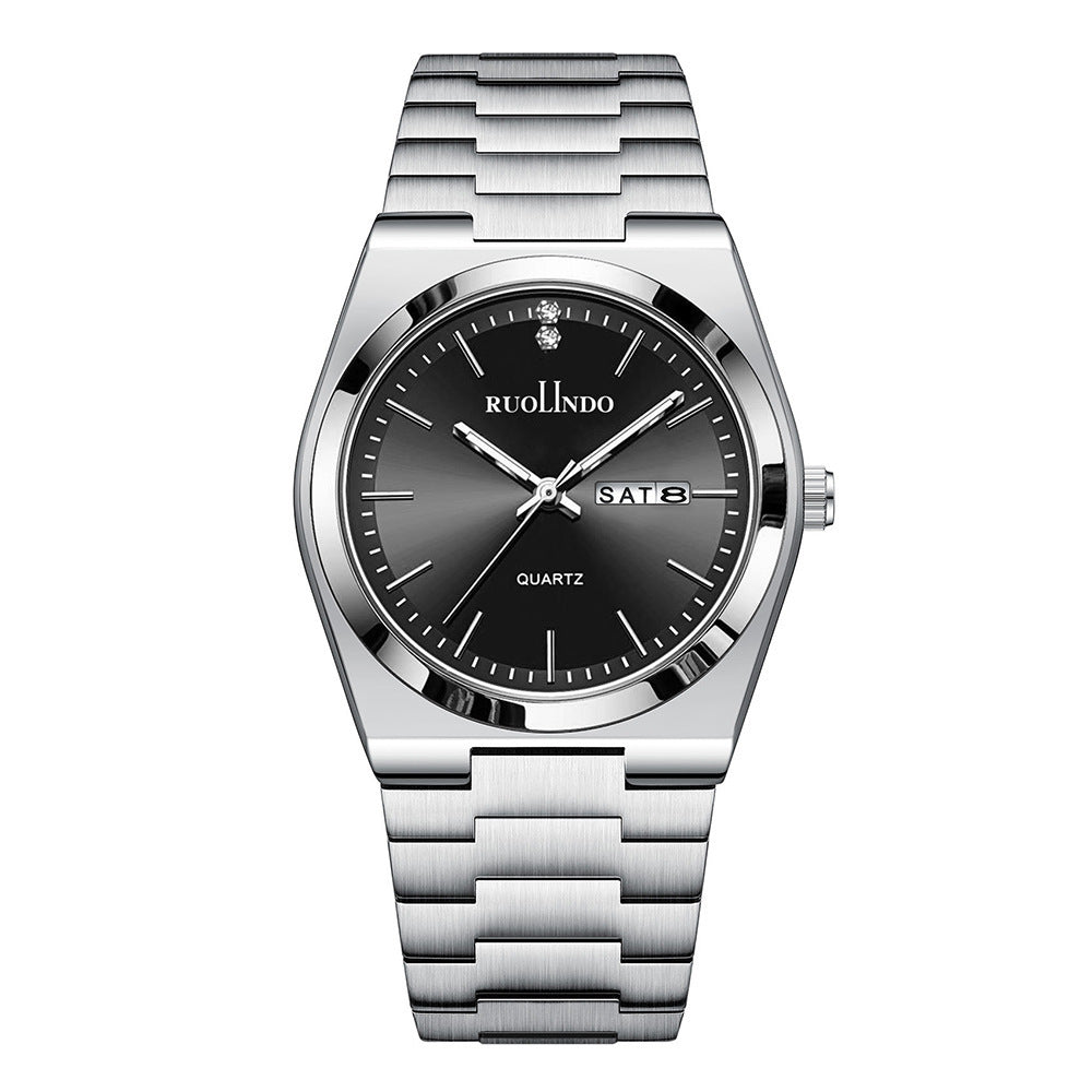 RUOLINDO Stainless Steel Luminous Men's Watch