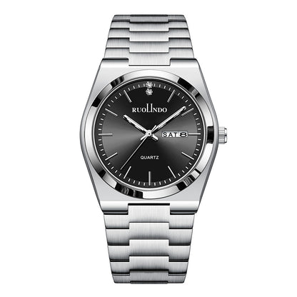 RUOLINDO Stainless Steel Luminous Men's Watch