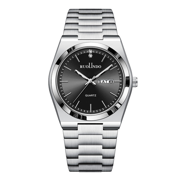 RUOLINDO Stainless Steel Luminous Men's Watch
