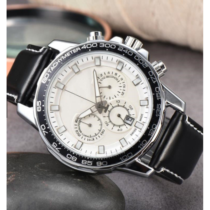 Men's Six-pin Full-function Quartz Watch