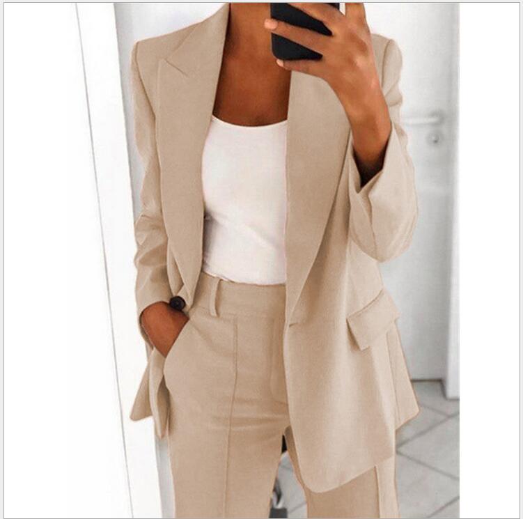 Womens Long-sleeved Lapel suit