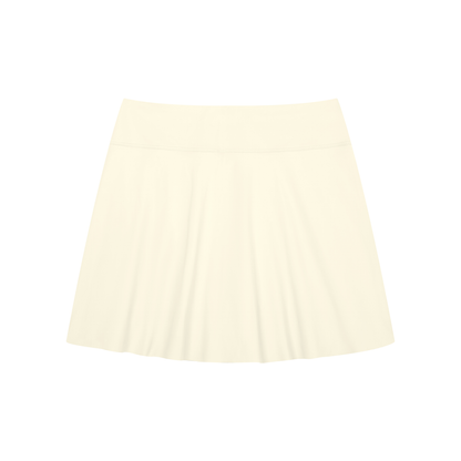 Women's A-Line Contrast Panel Slit Skirt