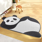 Entrance Door Mat Stain-resistant Cartoon Bear Dust Removal Doormat PVC Coil Mat Can Be Cut