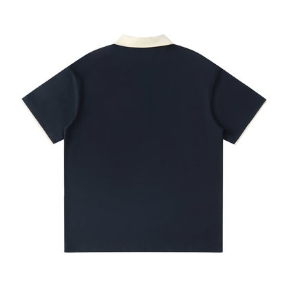 Waran Contrast Collar Raglan Polo Shirt