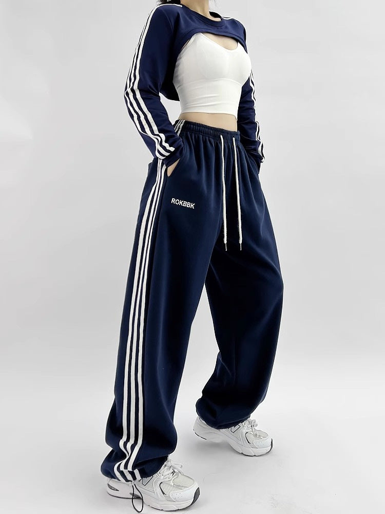 Athletic Wide-leg Sweatpants For Women